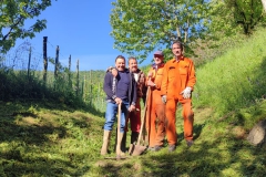 2024 - Realizzazione gradini su Sentiero 407 e pulizia bosco al Fenile (24.04.2024)